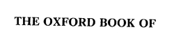 THE OXFORD BOOK OF trademark