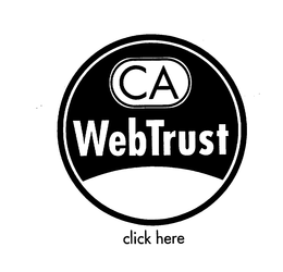 CA WEBTRUST CLICK HERE trademark