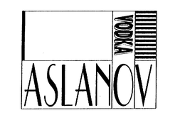 ASLANOV VODKA trademark