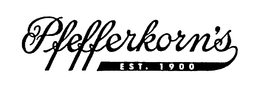 PFEFFERKORN'S EST. 1900 trademark