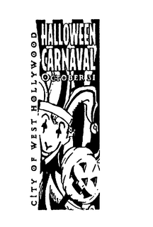 CITY OF WEST HOLLYWOOD HALLOWEEN CARNAVAL OCTOBER 31 trademark