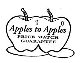 APPLES TO APPLES PRICE MATCH GUARANTEE trademark