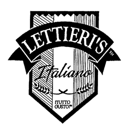 LETTIERI'S ITALIANO TUTTO GUSTO trademark