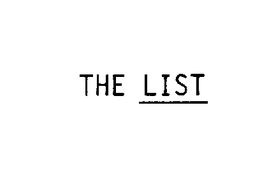 THE LIST trademark