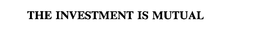 THE INVESTMENT IS MUTUAL trademark