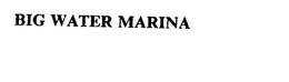 BIG WATER MARINA trademark
