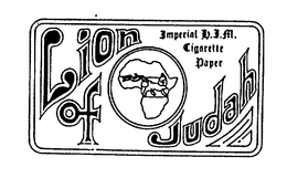 LION OF JUDAH IMPERIAL H.I.M. CIGARETTE PAPER trademark