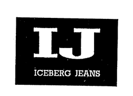 IJ ICEBERG JEANS trademark
