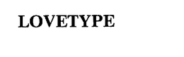 LOVETYPE trademark