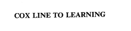 COX LINE TO LEARNING trademark