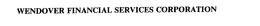 WENDOVER FINANCIAL SERVICES CORPORATION trademark