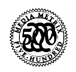 MEDIA METRIX FIVE-HUNDRED 500 trademark