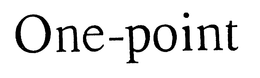 ONE-POINT trademark