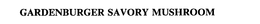GARDENBURGER SAVORY MUSHROOM trademark