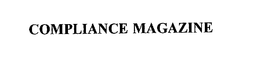 COMPLIANCE MAGAZINE trademark