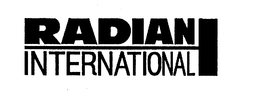 RADIAN INTERNATIONAL trademark