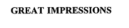 GREAT IMPRESSIONS trademark