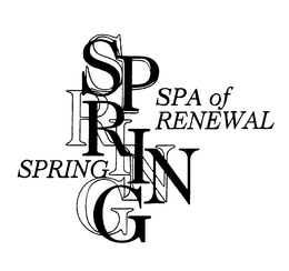 SPRING SPA OF RENEWAL trademark