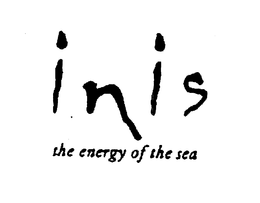 INIS THE ENERGY OF THE SEA trademark