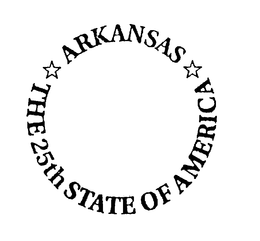 ARKANSAS THE 25TH STATE OF AMERICA trademark