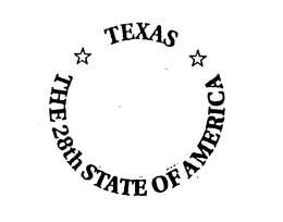 TEXAS THE 28TH STATE OF AMERICA trademark