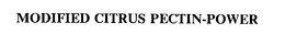 MODIFIED CITRUS PECTIN-POWER trademark