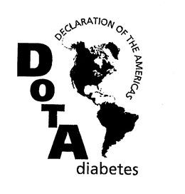 DOTA DECLARATION OF THE AMERICAS DIABETES trademark