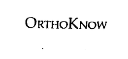 ORTHOKNOW trademark