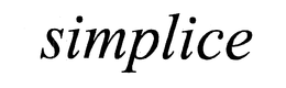 SIMPLICE trademark