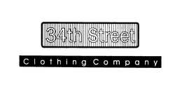 34TH STREET CLOTHING COMPANY trademark