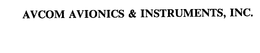 AVCOM AVIONICS & INSTRUMENTS, INC. trademark