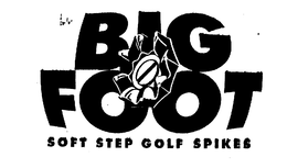 BIG FOOT SOFT STEP GOLF SPIKES trademark