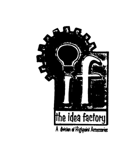 IF THE IDEA FACTORY A DIVISION OF HIGHPOINT ACCESSORIES trademark