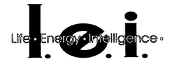 L.E.I. LIFE ENERGY INTELLIGENCE trademark