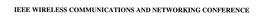 IEEE WIRELESS COMMUNICATIONS AND NETWORKING CONFERENCE trademark