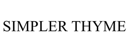 SIMPLER THYME trademark