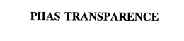 PHAS TRANSPARENCE trademark