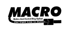 MACRO MOTION AND CONTROL RING OPTICAL THE LIGHT LINK IN MOTION... trademark