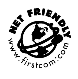 NET FRIENDLY WWW.FIRSTCOM.COM trademark