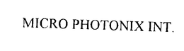 MICRO PHOTONIX INT. trademark