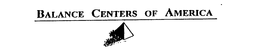 BALANCE CENTERS OF AMERICA trademark