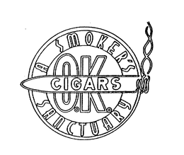 O.K. CIGARS A SMOKER'S SANCTUARY trademark