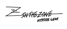 Z IN THE ZONE ATTITUDE WEAR trademark