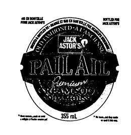 JACK ASTOR'S PAIL AIL PREMIUM CREAM SODA trademark