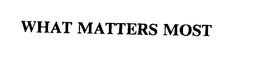 WHAT MATTERS MOST trademark