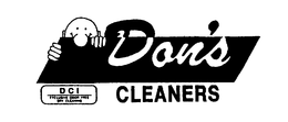 DON'S CLEANERS DCI EXCLUSIVE ODOR FREE DRY CLEANING trademark