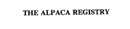 THE ALPACA REGISTRY trademark