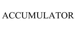 ACCUMULATOR trademark