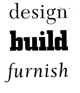 DESIGN BUILD FURNISH trademark