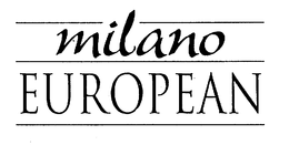 MILANO EUROPEAN trademark